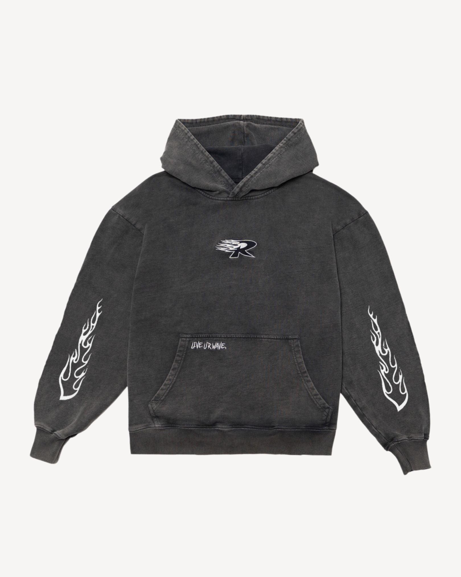 RK BLACK FLAMES HOODIE