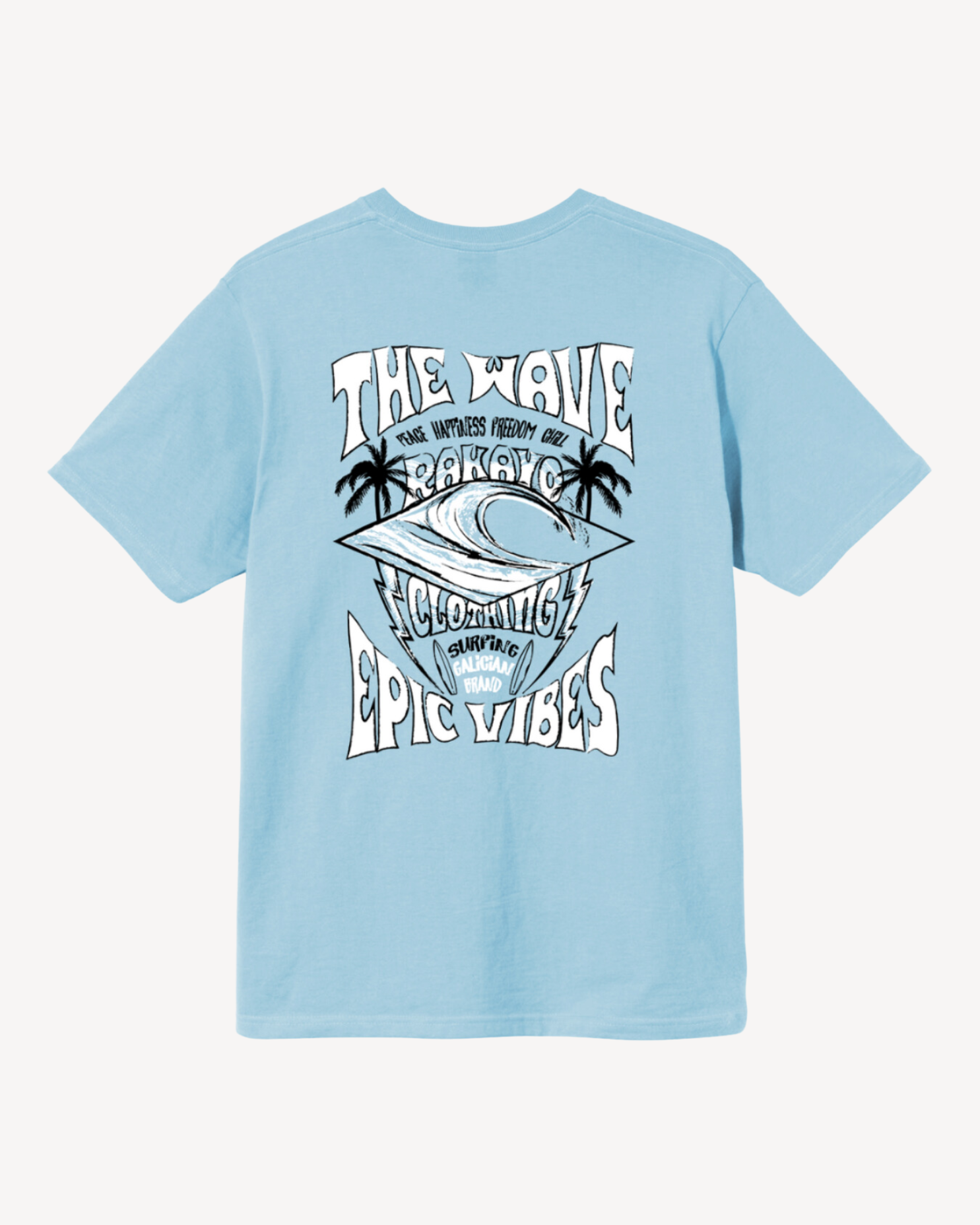 THE WAVE BLUE TEE