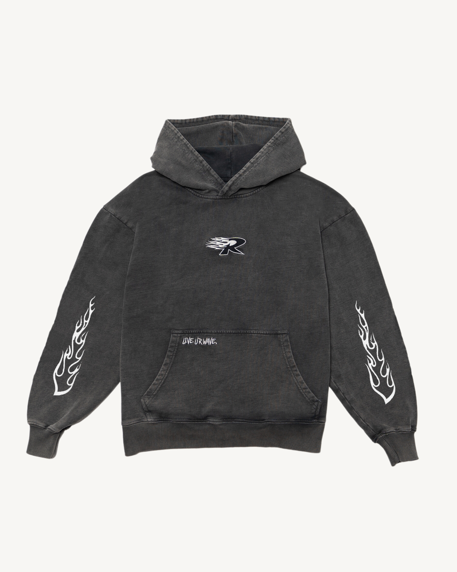 RK BLACK FLAMES HOODIE