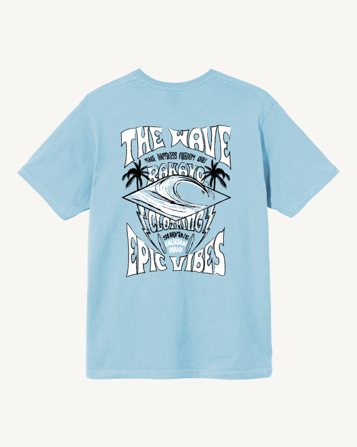 THE WAVE BLUE TEE