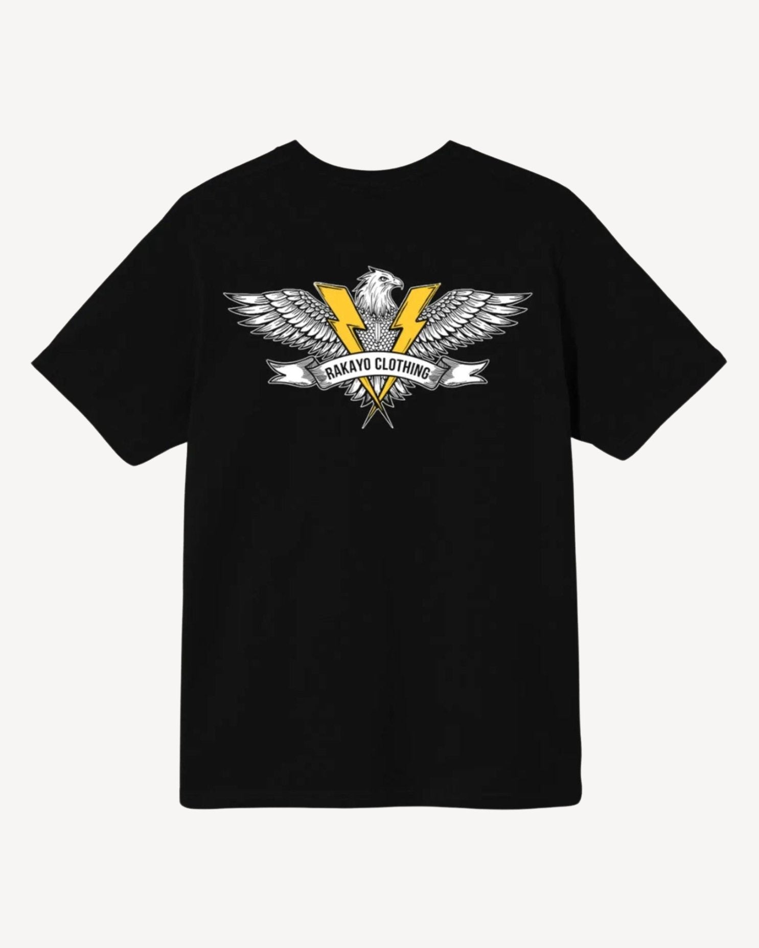 EAGLE BLACK TEE - Rakayo Crew