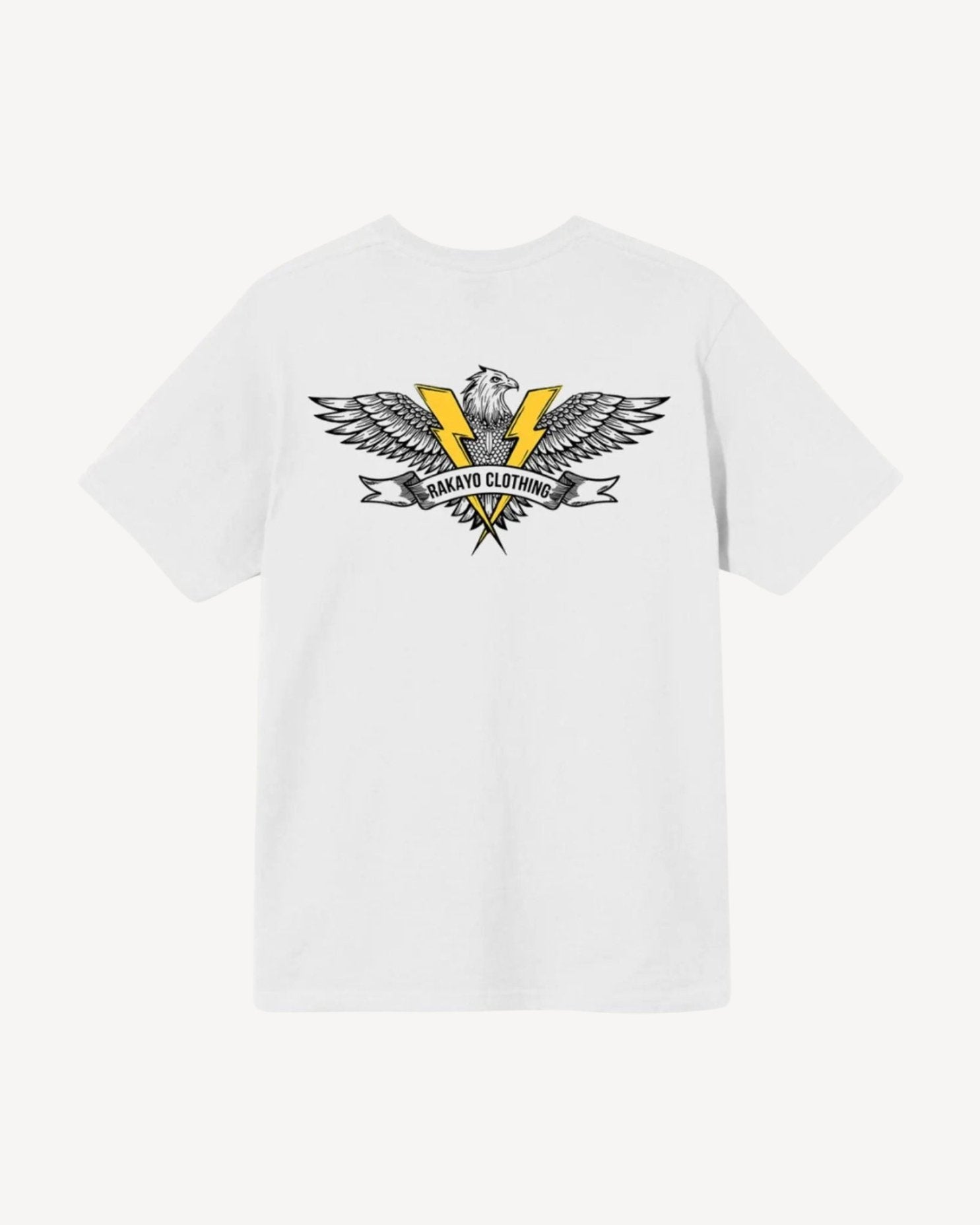 EAGLE WHITE TEE - Rakayo Crew