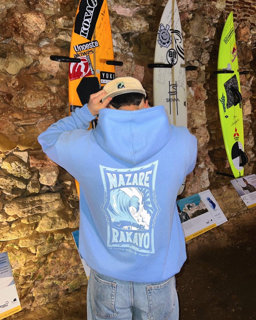 NAZARE BLUE HOODIE - Rakayo Crew