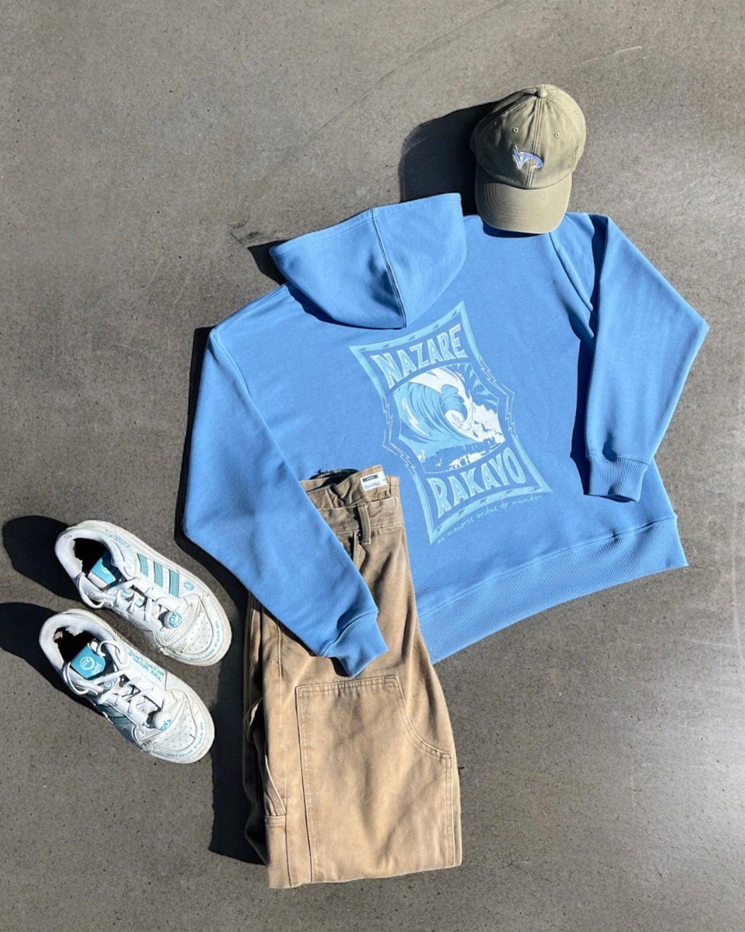 NAZARE BLUE HOODIE - Rakayo Crew