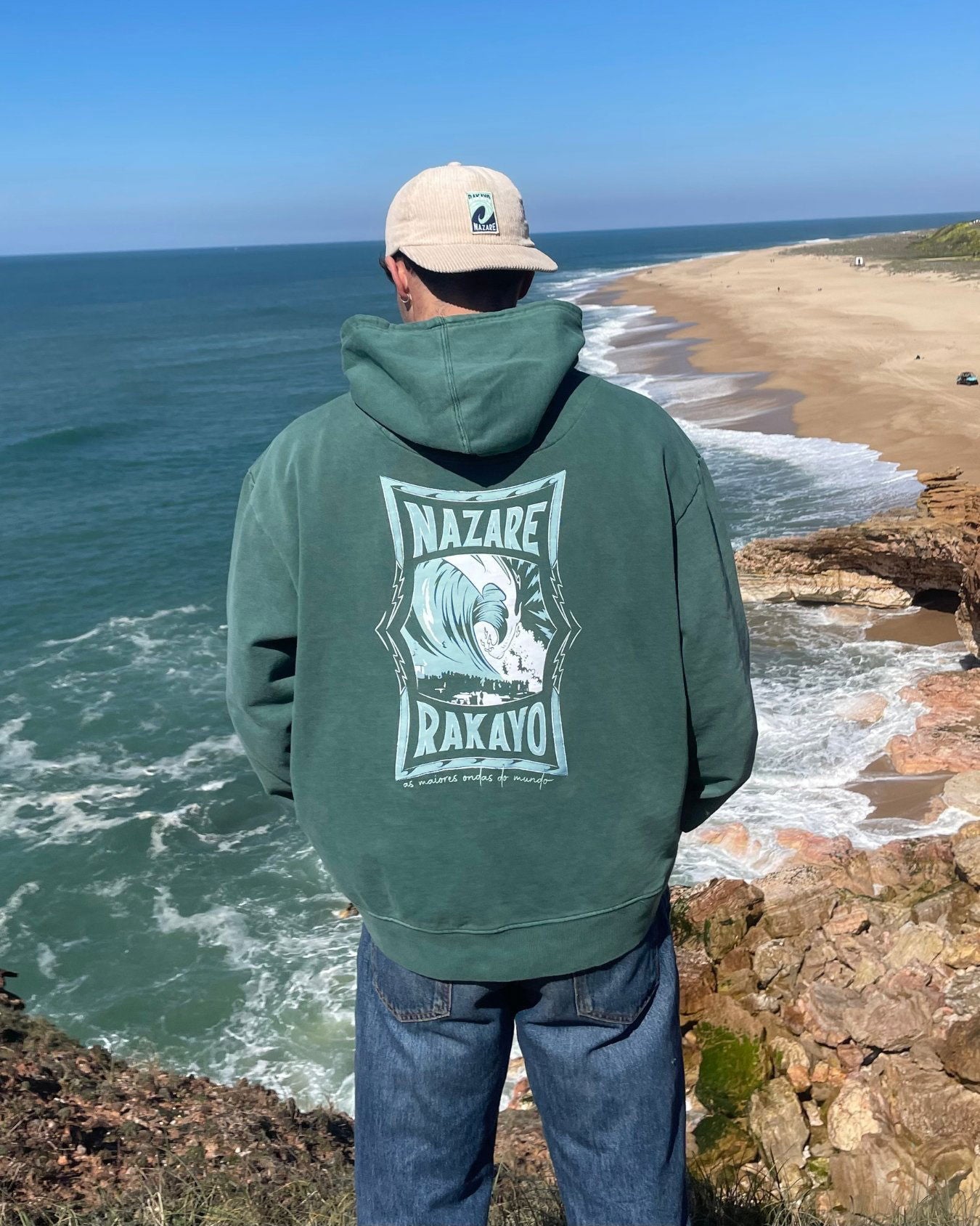 NAZARE GREEN HOODIE - Rakayo Crew