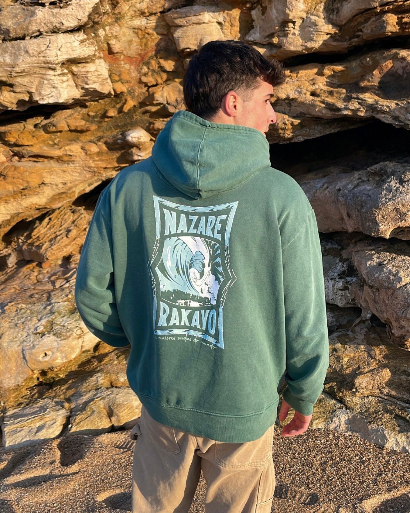 NAZARE GREEN HOODIE - Rakayo Crew