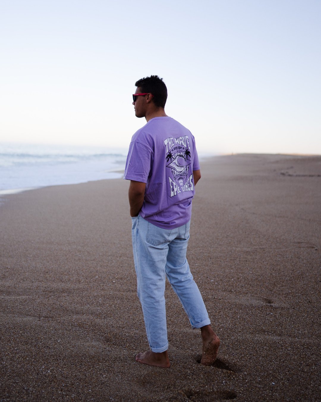 THE WAVE PURPLE TEE - Rakayo Crew