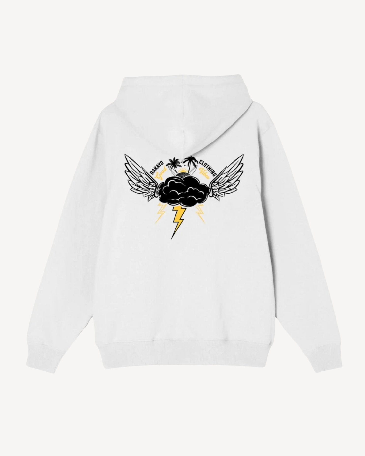 THUNDER WHITE HOODIE - Rakayo Crew